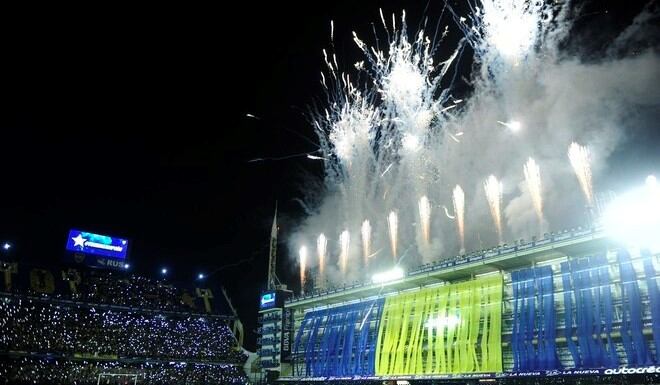 Festejos en La Bombonera.