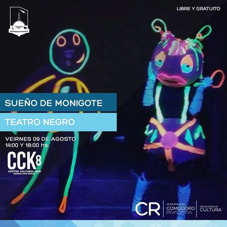 Show de teatro negro, Sueño de monigote, en el CCK8