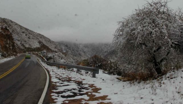 Nevó en las Altas Cumbres