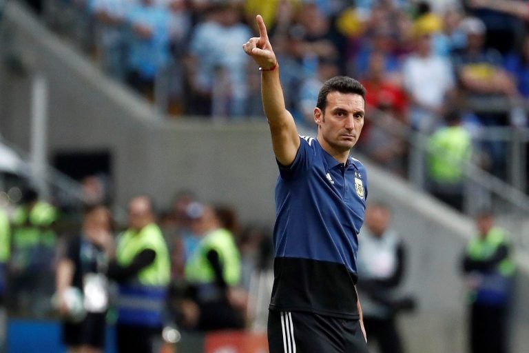 El entrenador de la Selección Argentina, Lionel Scaloni. (EFE/ Sebastiao Moreira)