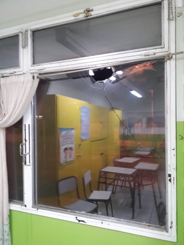 Vandalismo en escuelas  de Ushuaia