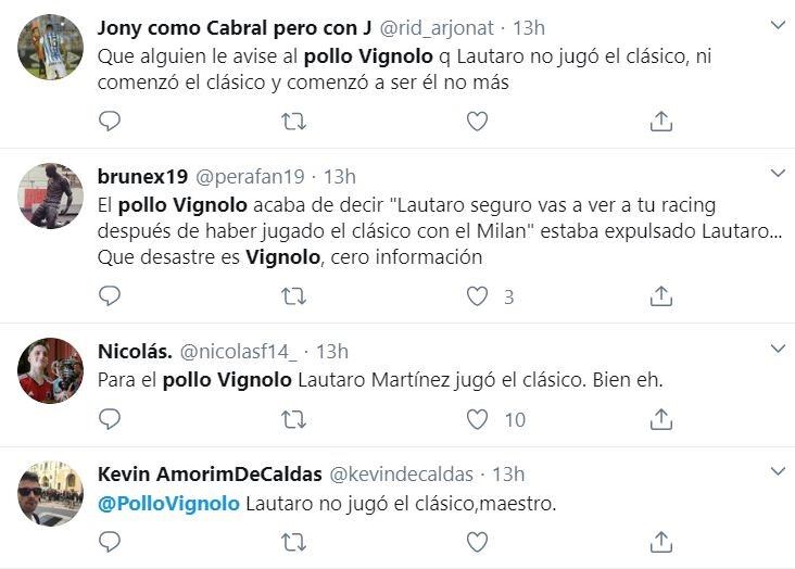 Los usuarios de Twitter contra el Pollo Vignolo