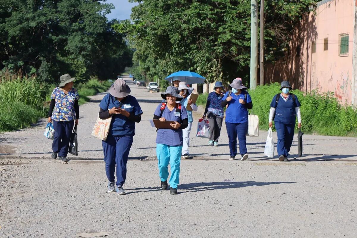 Agentes sanitarios recorren los barrios en la capital y el interior jujeño, sosteniendo el combate contra el dengue.