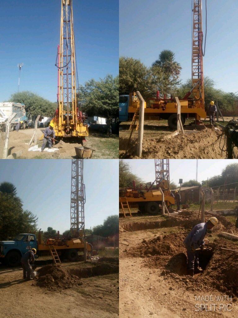 Tinelli publicó fotos de las obras que están haciendo para los wichís. (Twitter)