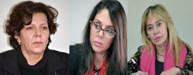 Las juezas Alejandra Tolaba, Ana Carolina Pérez Rojas y María Margarita Nallar, integrantes del TOC N° 3 de Jujuy.