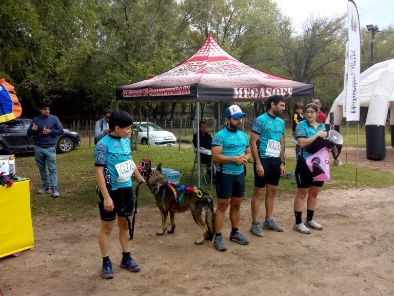 Carrera con sus perros