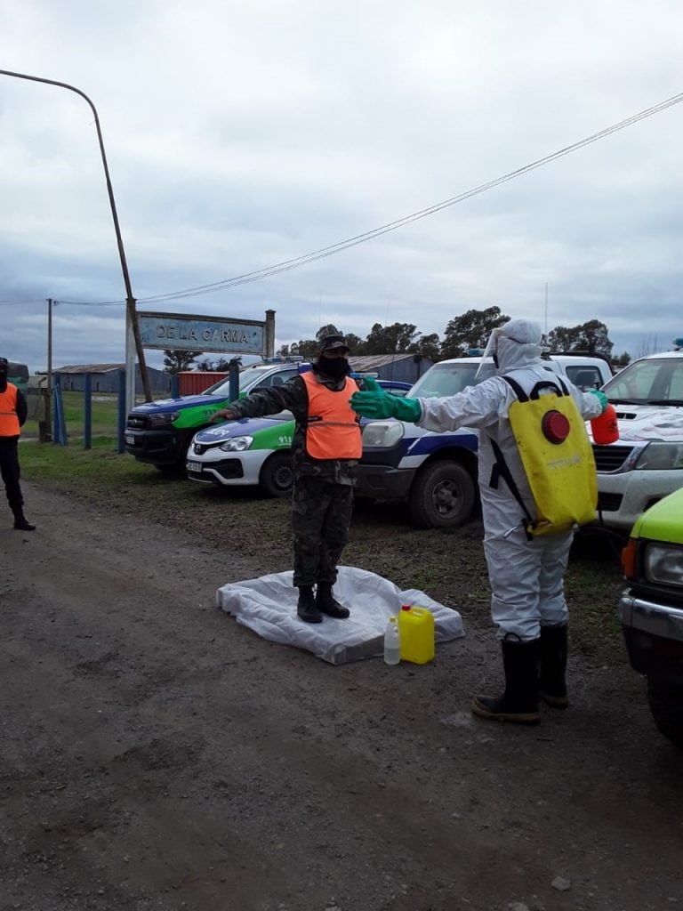 Bomberos de De La Garma recibieron elementos para la prevención del Covid -19