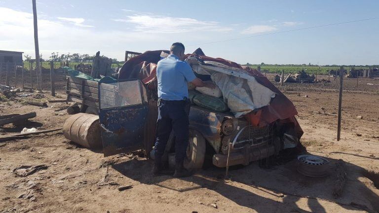 Allanamiento zona rural Transito Policia de Arroyito