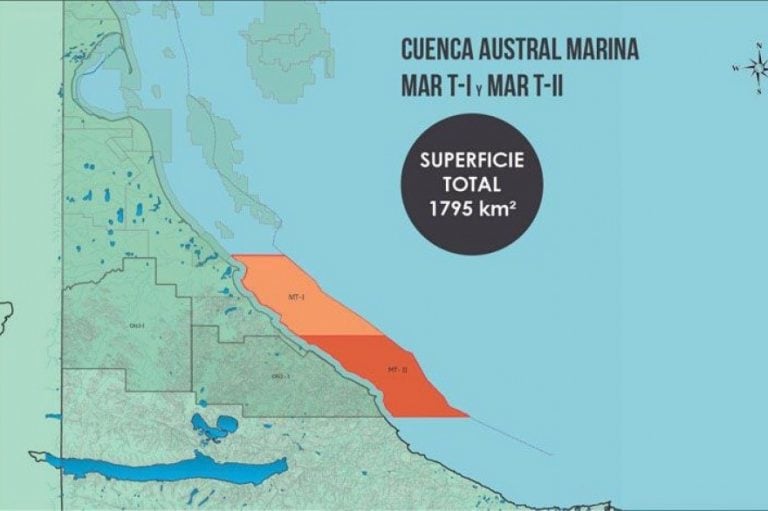 Áreas marítimas en licitación - Cuenca Austral Marina - Tierra del Fuego