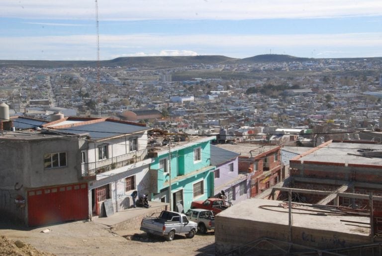 Caleta Olivia, panorámica desde barrio 3 de febrero