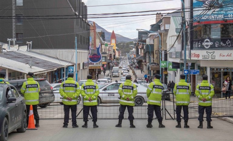 Policia en Ushuaia