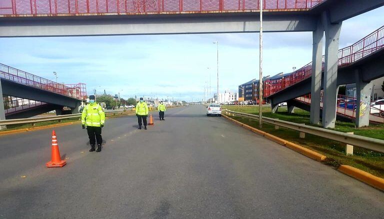 Controles policiales en Tierra del Fuego