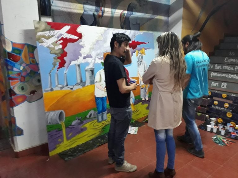 Mural de concientización. Rodrigo Crespo