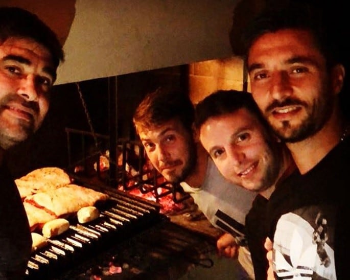 Scocco en su pueblo natal