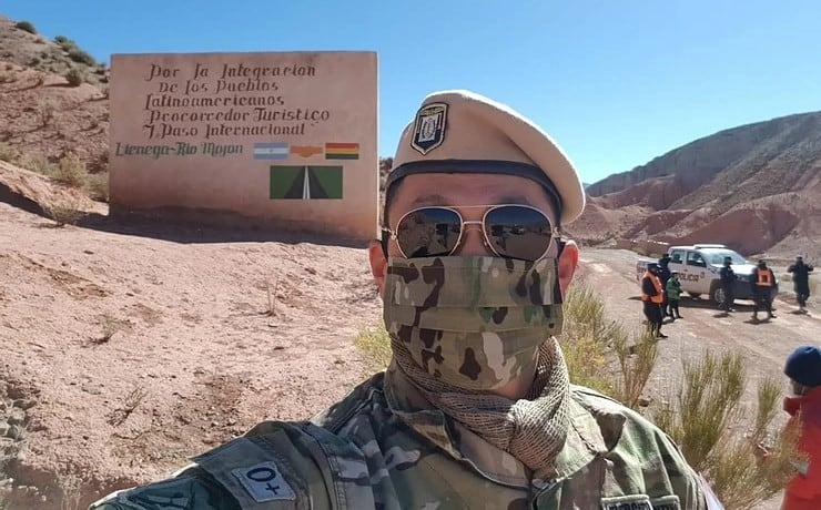 Tte. cnel. Hernán Aoki, jefe del Regimiento de Infantería de Montaña 20 y de la Guarnición de Ejército Jujuy, e integrante el COE provincial.