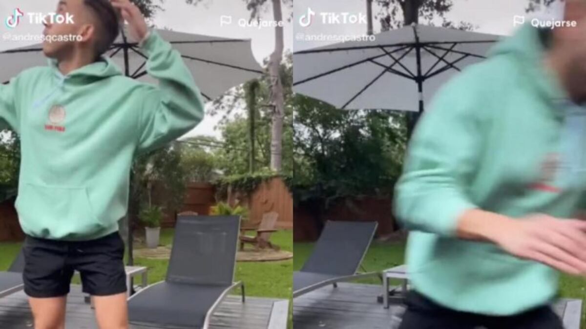 Un joven hacía un video en TikTok cuando casi lo hiere un árbol