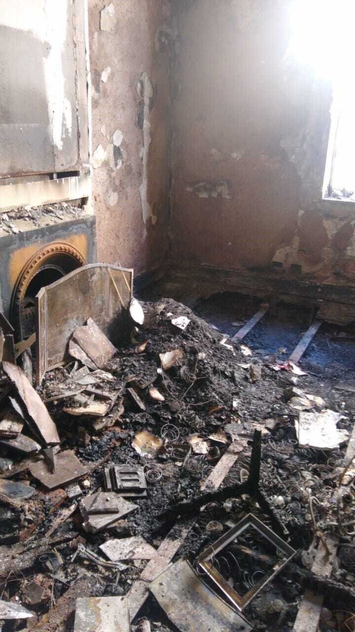 Así quedó la habitación de Elsa Serrano.