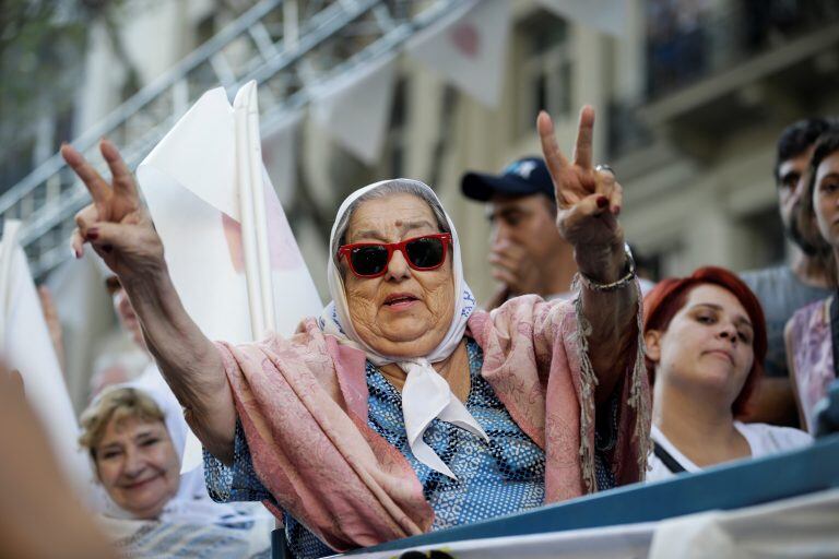 Hebe de Bonafini será una de las principales figura de la marcha. 