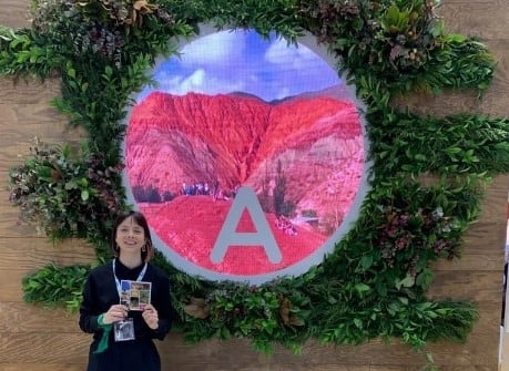 La potente imagen de Los Colorados, en Purmamarca, se lució en la feria mundial ITB Berlín.