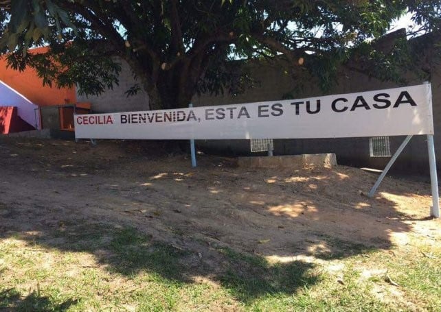 Cecilia en el Santuario de Sorocaba, Brasil.