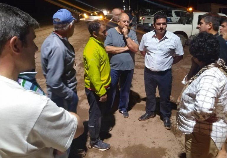 Inundación en Malargüe por la crecida del arroyo La Bebida