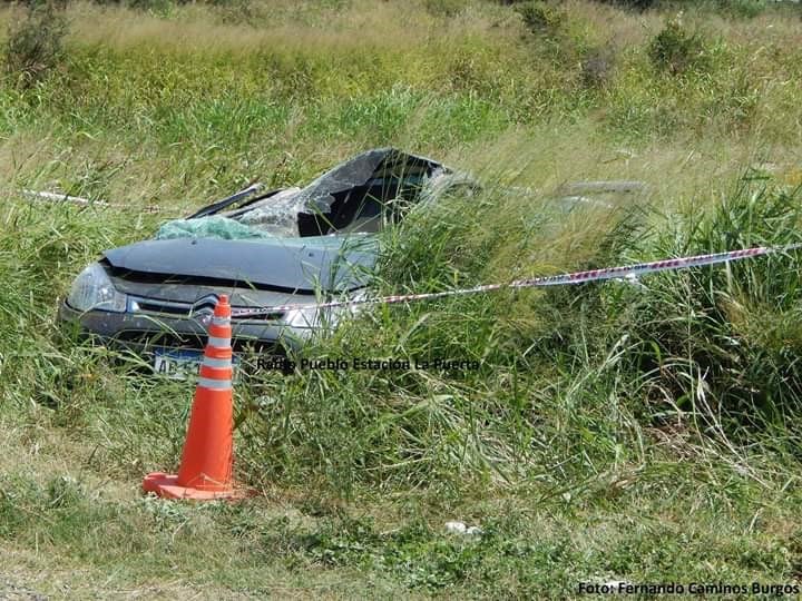 Accidente fatal en La Puerta - Foto gentileza: Fernando Camino Burgos