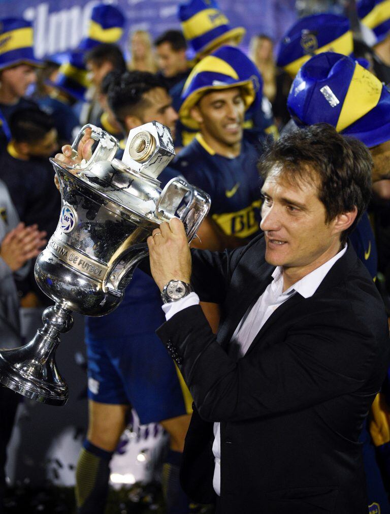 Guillermo Barros Schelotto, el más ganador de la historia "xeneize". (Foto: AP Photo/Gustavo Garello)