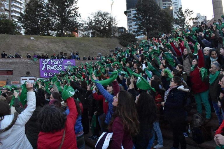 Pañuelazo en Rosario.