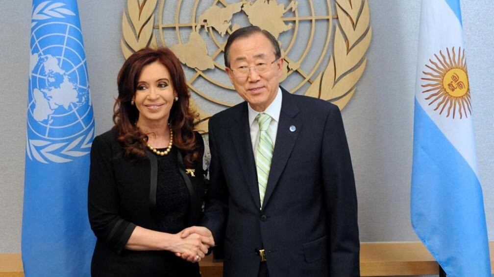 Cristina y Ban Ki-moon