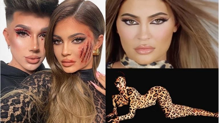 Kylie Jenner asombra con un disfraz de leopardo (Instagram)