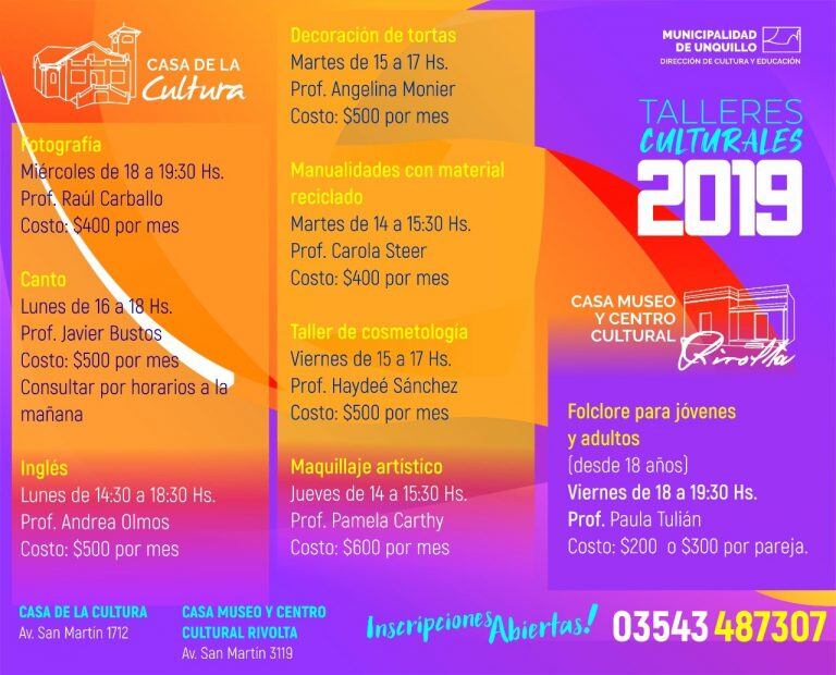 Talleres Culturales 2019