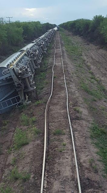 Belgrano Cargas descarrilado en Salta. (Web)