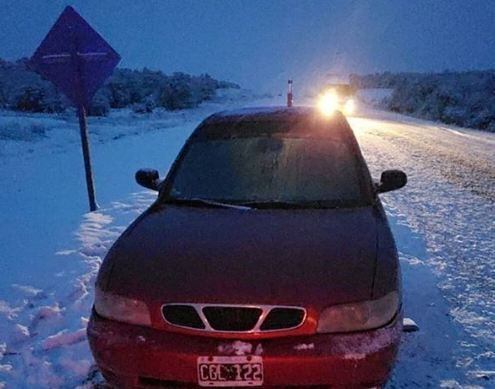 Accidentes por intensas nevadas en Ushuaia