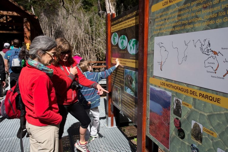 Turismo en la cordillera.