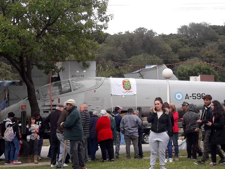 Avión Pucara en Salsipuedes.