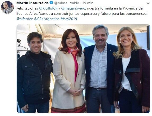 Kicillof-Magario (Twitter)