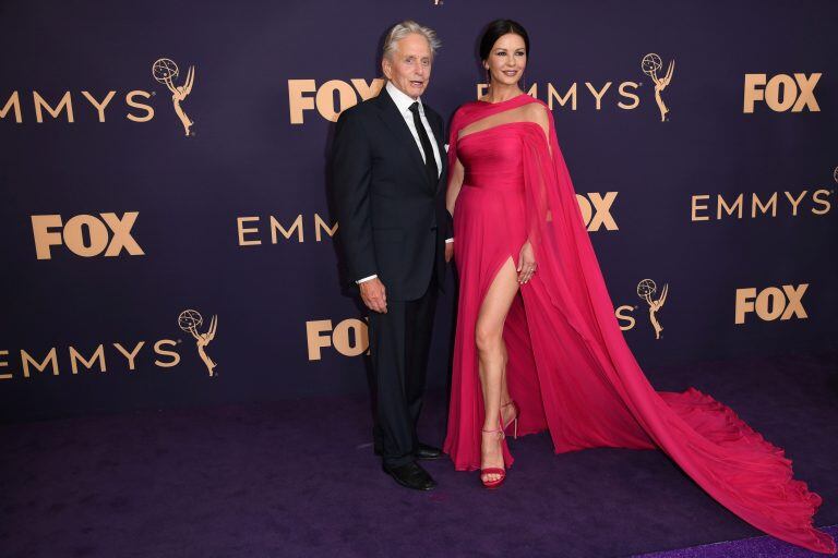 Catherine Zeta-Jones y su marido Michael Douglas (Foto: Robyn Beck / AFP)