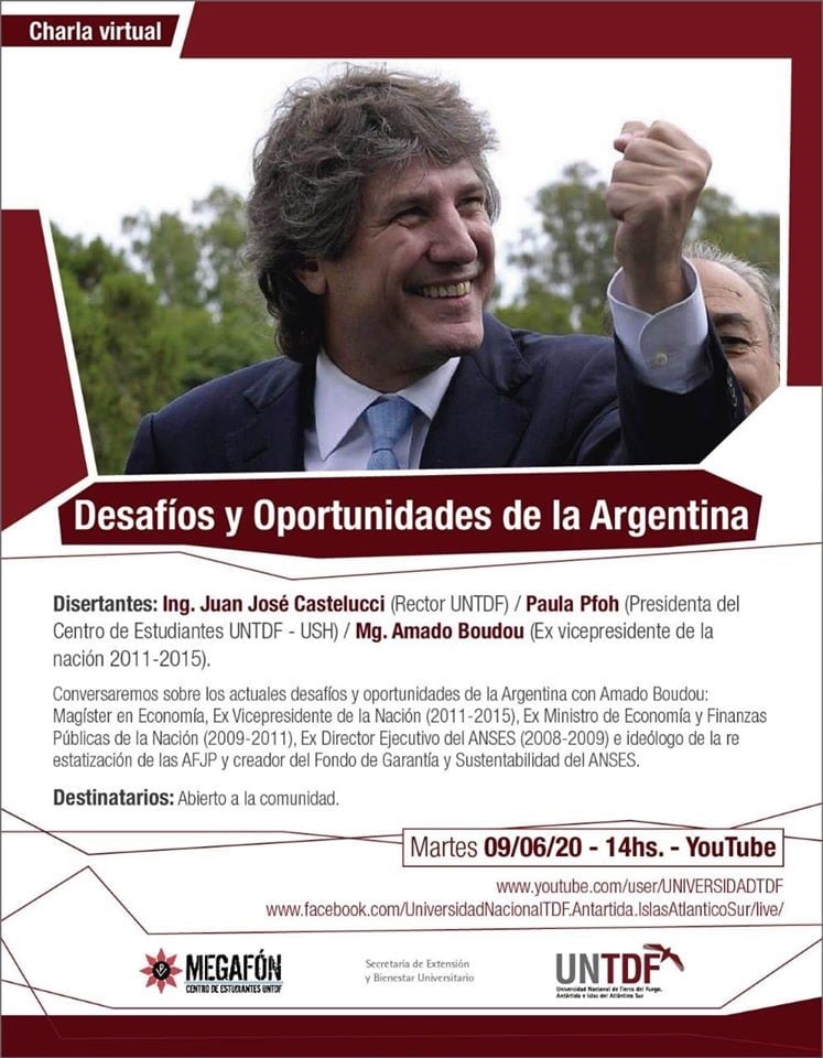 Rechazo a la charla de Boudou en la UNTDF.