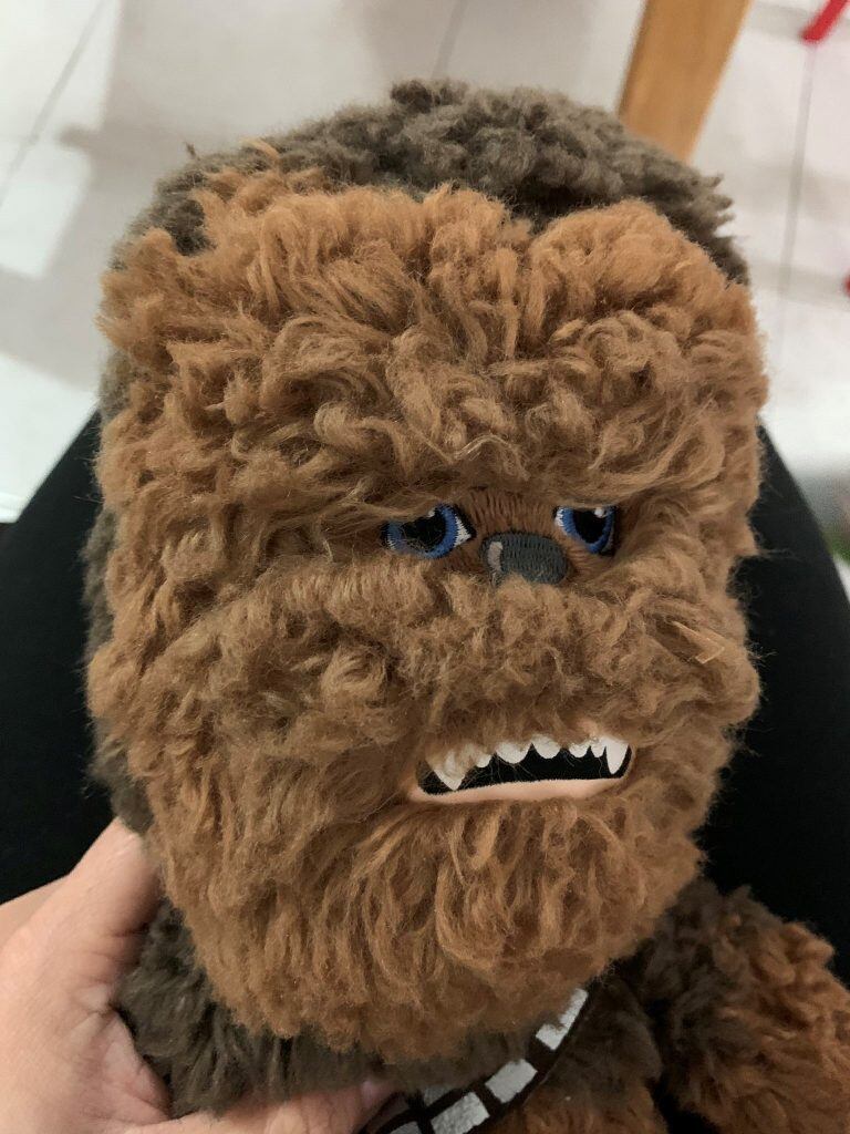 Lavó un peluche de Chewbacca y el resultado es sorprendente (Twitter: @LIRIO_AG)