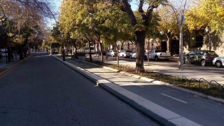 Así están las calles céntricas de San Luis. Foto: Marina Balbo