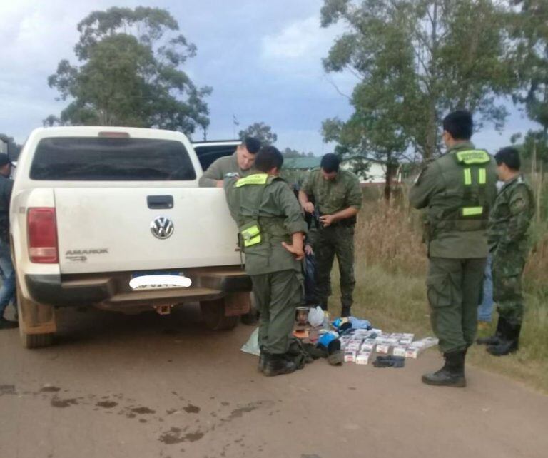 Gendarmes se quedaron con cigarrillos de contrabando