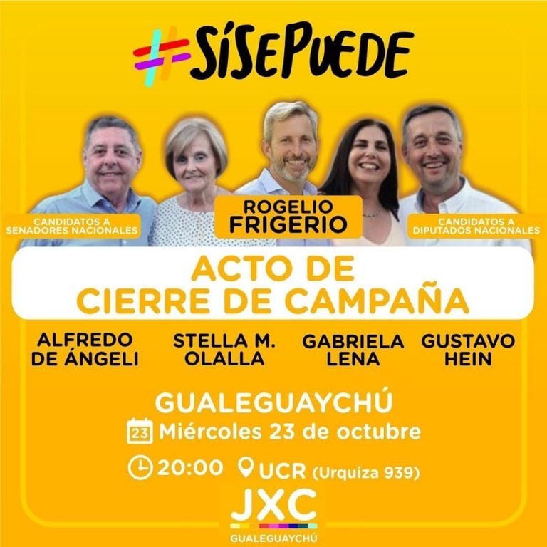 Cierre de Campaña
Crédito: JXC