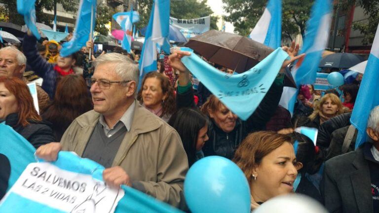 La marcha de los grupos provida en defensa del Niño por Nacer en Córdoba.