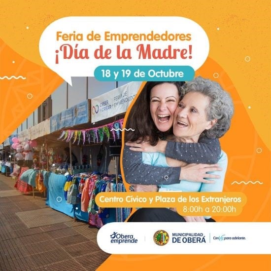 Feria por el Día de la Madre en Oberá.