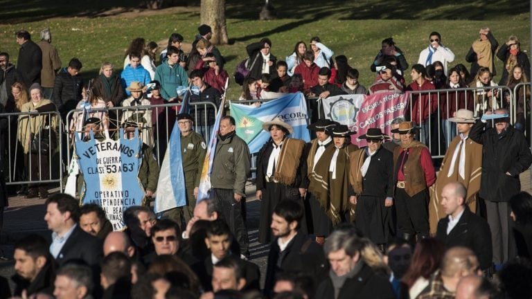 Imágenes del último festejo por el Día de la Bandera.