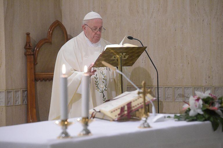 El Papa en Santa Marta House (Foto: EFE/EPA)