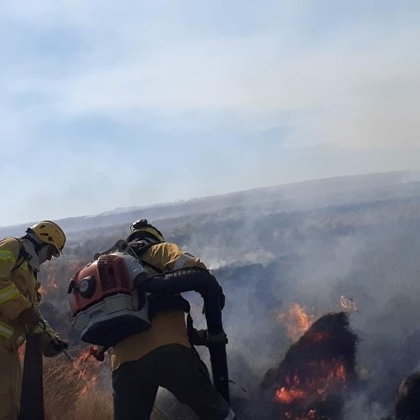 Incendio en las Altas Cumbres