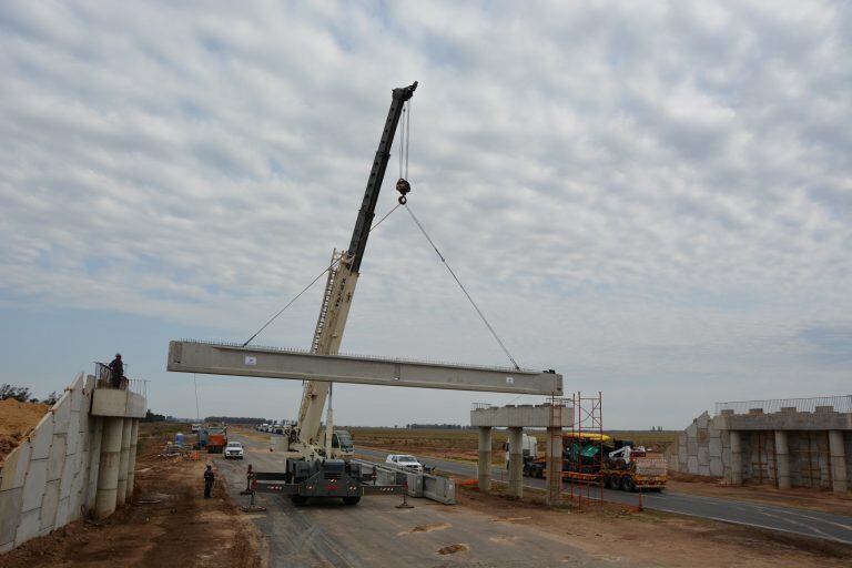 Obras en intercambiadores de la autopista de la Ruta Nacional 34