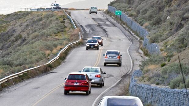 El camino une Comodoro y Rada Tilly