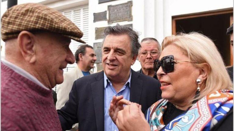 Lilita Carrió junto a Mario Negri